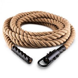 Capital Sports Klarfit Power Rope, 9m/3,8cm, kyvadlové lano s hákmi, stropné pripevnenie