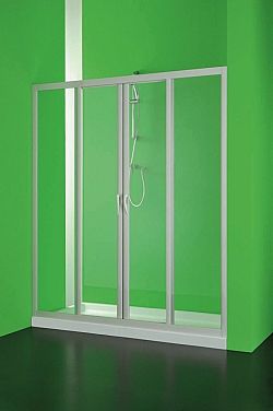 HOPA - Sprchové dvere MAESTRO CENTRALE - Farba rámu zásteny - Plast biely, Rozmer A - 150, Smer zatváranie - Univerzálny Ľavé / Pravé, Výplň - Polystyrol 2,2 mm (acrilico), Výška - 185 BSMAC15P
