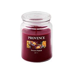 Provence Vonná sviečka v skle PROVENCE 510g, sladký punč