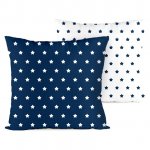 4home Obliečka na vankúšik Stars navy blue, 2x 40 x 40 cm, 40 x 40 cm