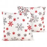 4Home Vianočná obliečka na vakúšik Snowflakes, 40 x 40 cm