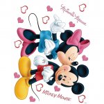 AG Art Samolepiaca dekorácia Minnie a Mickey, 42,5 x 65 cm