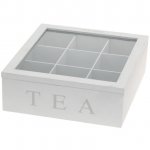 Box na čaj Tea, biela