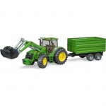 Bruder 3055 Traktor John Deere 7930 s nakladačom a valníkom, 1:16, 75 x 19 x 22 cm