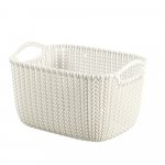 Curver Úložný box Knit 8 l, krémová