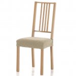 Forbyt Multielastický poťah na sedák na stoličku Petra béžová, 40 - 50 cm, sada 2 ks