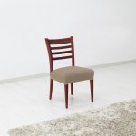 Forbyt Napínací poťah na sedák stoličky Denia oriešková, 45 x 45 cm, sada 2 ks