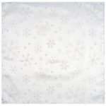 Forbyt Vianočný obrus Snowflakes biela, 77 x 77 cm