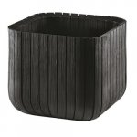 Keter Plastový kvetináč Cube planter M sivá, 30 cm