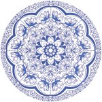 Prestieranie Iva Kvet modrá, 38 cm
