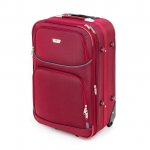 Pretty UP Cestovný textilný kufor TEX24 M, červená