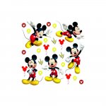 Samolepiaca dekorácia Mickey Mouse, 30 x 30 cm
