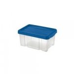 Tontarelli Úložný box s vekom Puzzle 5 l, transparentná/modrá