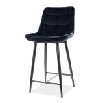 Sconto Barová stolička CHAC 4 svetlosivá/čierna