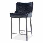 Sconto Barová stolička CULAN H2 sivá/čierna