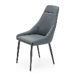 Sconto Jedálenská stolička SCK-458 sivá/čierna