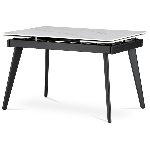 Sconto Jedálenský stôl GAREN sivý mramor/čierna