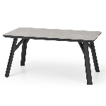 Sconto Jedálenský stôl HOLAFOX betón/čierna