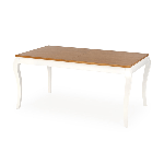Sconto Jedálenský stôl WANDSUR dub tmavý/biela