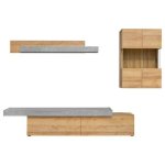 Sconto Obývacia stena CONCRET dub riviéra/imitácia betón