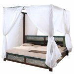 Sconto Poschodová posteľ so skriňou a úložným priestorom EMMET III pínia cascina/staroružová, 90x200 cm
