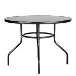Sconto Záhradný stôl CORDOBA 3 antracit/čierna