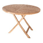 Sconto Záhradný stôl UVAIDU teak, ⌀ 100 cm