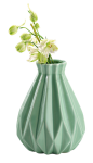 Dekoratívna váza výška 13,5 cm, zelená