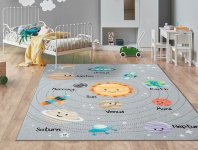 Detský koberec 80x150 cm, veselé planéty