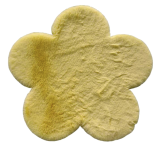 Detský koberec Animal, tvar kvety, žltý