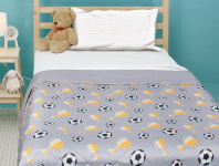 Detský prehoz na posteľ Futbal, 170x210 cm
