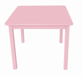 Detský stolík Pantone 60x60 cm, ružový