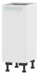 Dolná kuchynská skrinka One ES30, ľavá, biely lesk, šírka 30 cm