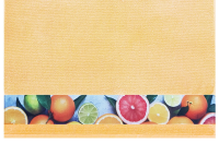 Froté kuchynská utierka 50x50 cm, citrusy, žltá