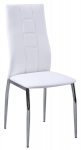 Jedálenská stolička biela ekokoža