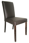 Jedálenská stolička Eva, hnedá ekokoža
