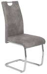 Jedálenská stolička Flora 2, šedá vintage látka