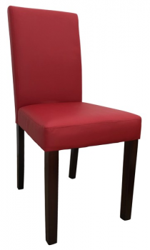 jedálenská stolička Rudy, červená ekokoža
