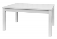 Jedálenský stôl Adam 120x80 cm, biely, rozkládací