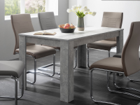 Jedálenský stôl Niklas 138x80 cm, šedý betón