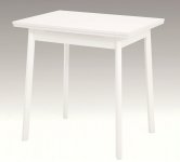 Jedálenský stôl Trier II 75x55 cm, biely, rozkladacia