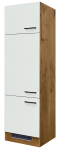 Kuchynská skriňa pre vstavanú chladničku Avila GIT60, dub lancelot/krémová, šírka 60 cm