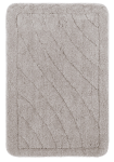 Kúpeľňová predložka 60x90 cm, vlnky, kamenná šedá