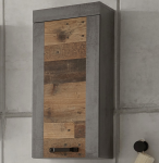 Nástenná kúpeľňová skrinka Indiana, vintage optika dreva