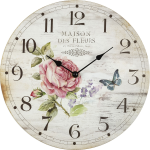 Nástenné hodiny Maison des fleurs, 30 cm