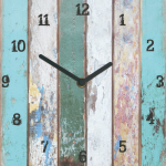 Nástenné hodiny Staré farebné drevo, 30x30 cm