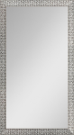Nástenné zrkadlo Glamour 40x80 cm, strieborná štruktúra