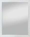 Nástenné zrkadlo Lisa 34x45 cm, biele, ornamenty