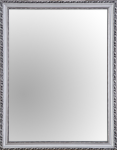 Nástenné zrkadlo Lisa 34x45 cm, strieborné, ornamenty
