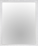 Nástenné zrkadlo Lisa 45x55 cm, biele, ornamenty